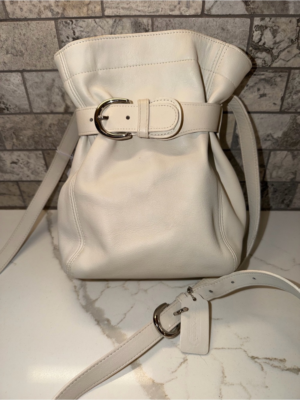 Coach 1996 Vintage Soho Belted Bag in bone